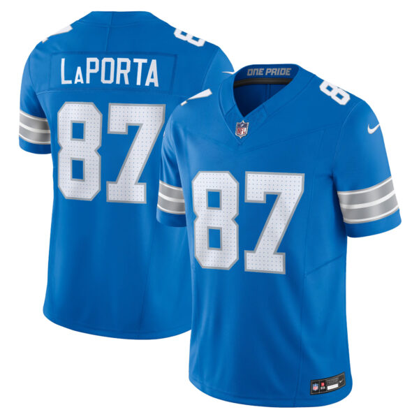 Sam LaPorta Detroit Lions Blue Home Vapor F.U.S.E Limited Jersey - All Stitched
