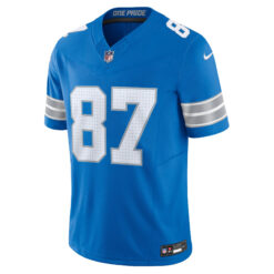 Alternative view of Sam LaPorta Detroit Lions Blue Home Vapor F.U.S.E Limited Jersey - All Stitched