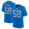 Penei Sewell Detroit Lions Blue Throwback Game Jersey - All Stitched