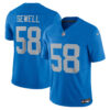 Penei Sewell Detroit Lions Blue Throwback Vapor F.U.S.E Limited Jersey - All Stitched