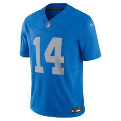 Alternative view of Amon Ra St Brown Detroit Lions Blue Throwback Vapor F.U.S.E Limited Jersey - All Stitched