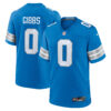 Jahmyr Gibbs Detroit Lions Blue Home Game Jersey - All Stitched
