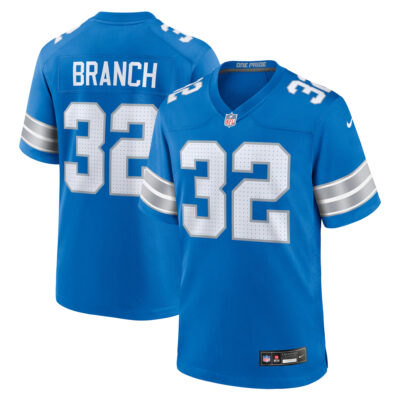 Brian Branch Detroit Lions Blue Home Game Jersey - All Stitched
