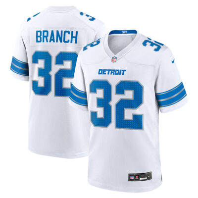 Brian Branch Detroit Lions White Away Game Jersey - All Stitched