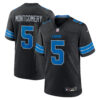 David Montgomery Detroit Lions Black Alternate Game Jersey - All Stitched