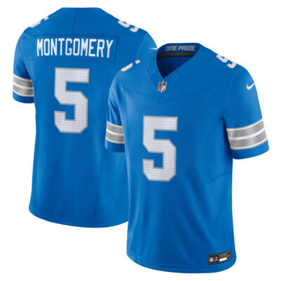 David Montgomery Detroit Lions Blue Home Vapor F.U.S.E Limited Jersey - All Stitched