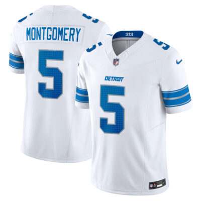 David Montgomery Detroit Lions White Away Vapor F.U.S.E Limited Jersey - All Stitched
