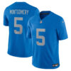 David Montgomery Detroit Lions Blue Throwback Vapor F.U.S.E Limited Jersey - All Stitched