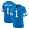 Jameson Williams Detroit Lions Blue Home Game Jersey - All Stitched