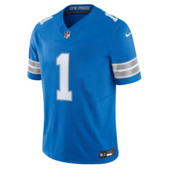 Alternative view of Jameson Williams Detroit Lions Blue Home Vapor F.U.S.E Limited Jersey - All Stitched