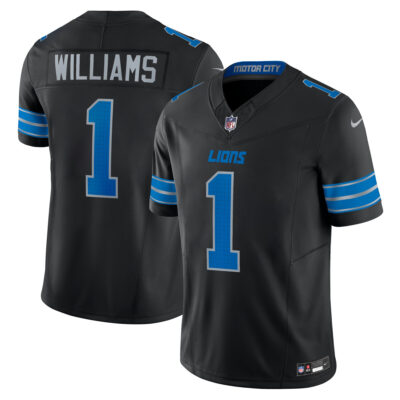 Jameson Williams Detroit Lions Black Alternate Vapor F.U.S.E Limited Jersey - All Stitched