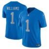 Jameson Williams Detroit Lions Blue Throwback Vapor F.U.S.E Limited Jersey - All Stitched