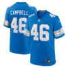 Jack Campbell Detroit Lions Blue Home Game Jersey - All Stitched
