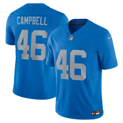 Jack Campbell Detroit Lions Blue Throwback Vapor F.U.S.E Limited Jersey - All Stitched