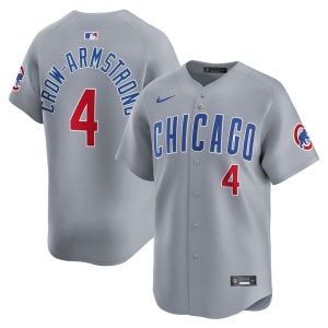 Pete Crow-Armstrong Chicago Cubs Grey Road Limited Jersey - All Stitched