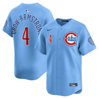 Pete Crow-Armstrong Chicago Cubs Blue Alternate Limited Jersey - All Stitched