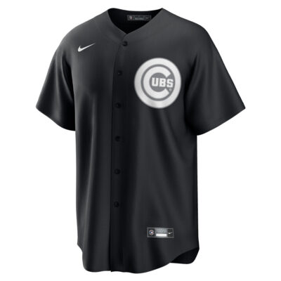 Alternative view of Pete Crow-Armstrong Chicago Cubs Black Lights Out Jersey - All Stitched