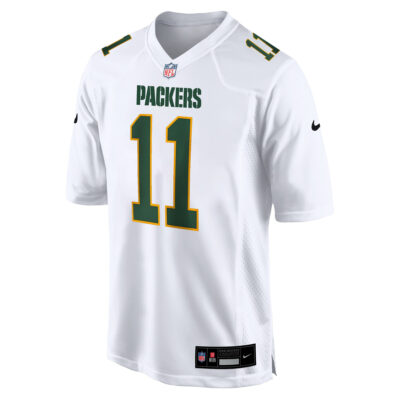 Alternative view of Jayden Reed Green Bay Packers White Fashion Game Jersey - All Stitched