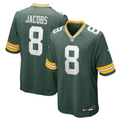 Josh Jacobs Green Bay Packers Green Home Game Jersey - All Stitched