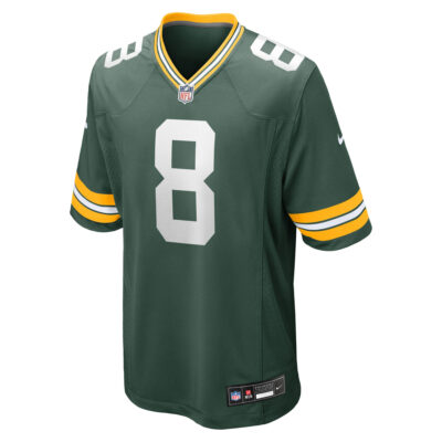 Alternative view of Josh Jacobs Green Bay Packers Green Home Game Jersey - All Stitched