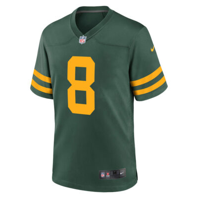 Alternative view of Josh Jacobs Green Bay Packers Green Classic Game Jersey - All Stitched