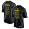 Josh Jacobs Green Bay Packers Black Fashion Game Jersey - All Stitched