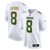 Josh Jacobs Green Bay Packers White Fashion Game Jersey - All Stitched
