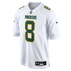 Alternative view of Josh Jacobs Green Bay Packers White Fashion Game Jersey - All Stitched