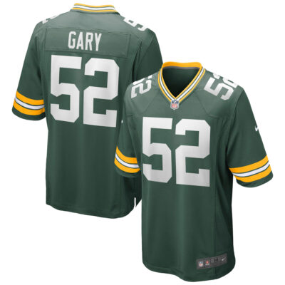 Rashan Gary Green Bay Packers Green Home Game Jersey - All Stitched