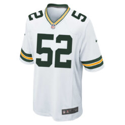 Alternative view of Rashan Gary Green Bay Packers White Road Game Jersey - All Stitched