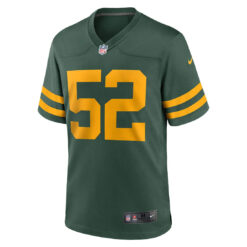 Alternative view of Rashan Gary Green Bay Packers Green Classic Game Jersey - All Stitched