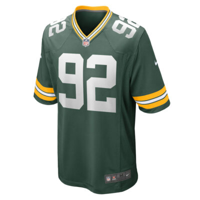 Alternative view of Reggie White Green Bay Packers Green Home Game Jersey - All Stitched