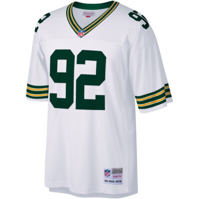Alternative view of Reggie White Green Bay Packers White Legacy Jersey - All Stitched