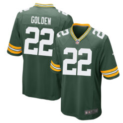Matthew Golden Green Bay Packers Green Home Game Jersey - All Stitched