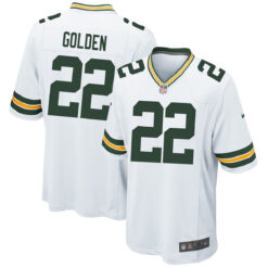 Matthew Golden Green Bay Packers White Road Game Jersey - All Stitched