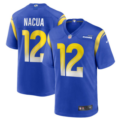 Puka Nacua Los Angeles Rams Royal Blue Home Game Jersey - All Stitched