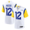 Puka Nacua Los Angeles Rams White Away Game Jersey - All Stitched