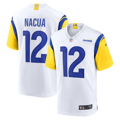 Puka Nacua Los Angeles Rams White Away Game Jersey - All Stitched