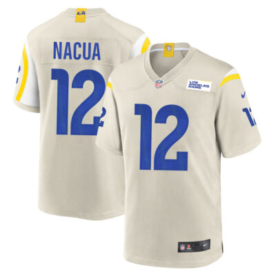 Puka Nacua Los Angeles Rams Bone Alternate Game Jersey - All Stitched