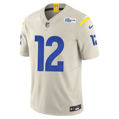 Alternative view of Puka Nacua Los Angeles Rams Bone Alternate Vapor F.U.S.E Limited Jersey - All Stitched