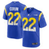 Blake Corum Los Angeles Rams Royal Blue Home Game Jersey - All Stitched