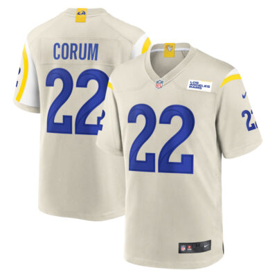 Blake Corum Los Angeles Rams Bone Alternate Game Jersey - All Stitched