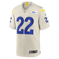 Alternative view of Blake Corum Los Angeles Rams Bone Alternate Game Jersey - All Stitched
