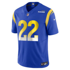 Alternative view of Blake Corum Los Angeles Rams Royal Blue Home Vapor F.U.S.E Limited Jersey - All Stitched
