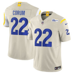 Blake Corum Los Angeles Rams Bone Alternate Vapor F.U.S.E Limited Jersey - All Stitched