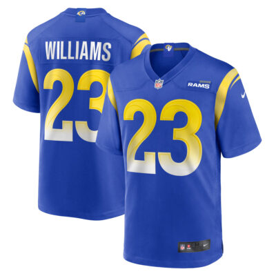 Kyren Williams Los Angeles Rams Royal Blue Home Game Jersey - All Stitched