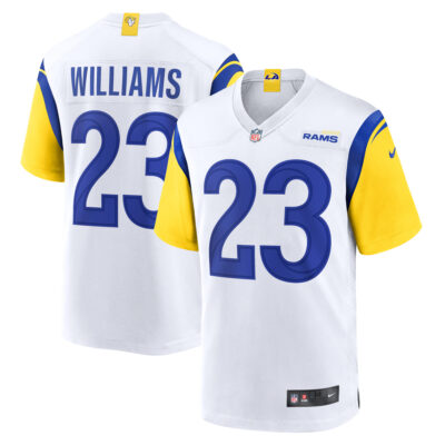 Kyren Williams Los Angeles Rams White Away Game Jersey - All Stitched