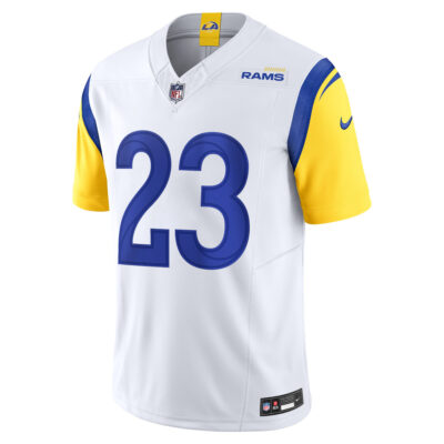 Alternative view of Kyren Williams Los Angeles Rams White Away Vapor F.U.S.E Limited Jersey - All Stitched