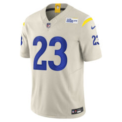 Alternative view of Kyren Williams Los Angeles Rams Bone Alternate Vapor F.U.S.E Limited Jersey - All Stitched