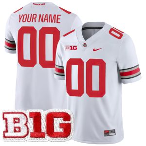 Custom Ohio State Buckeyes Football White Game Jersey - All Stitched